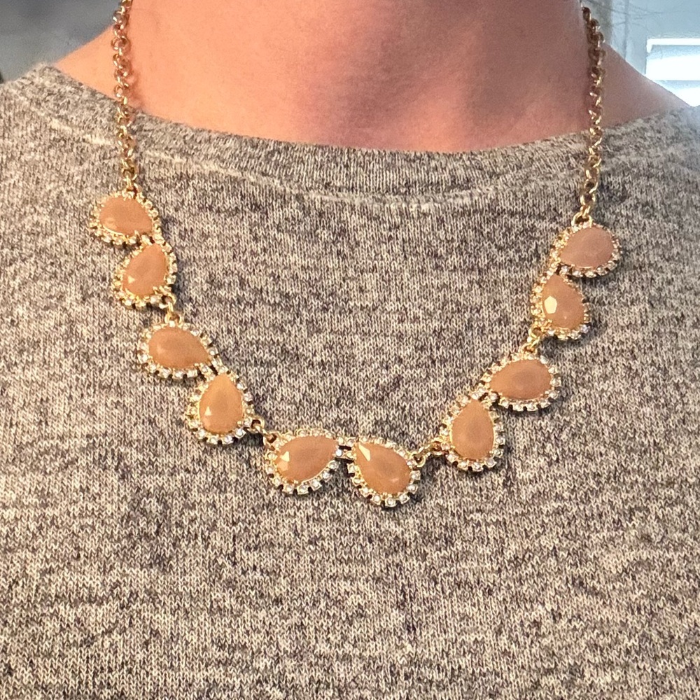 Kate Spade New York Balloon Bouquet Mini Row Necklace - pale pink